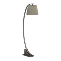Coaster Furniture 920125 Empire Shade Floor Lamp Oatmeal Brown and Orb